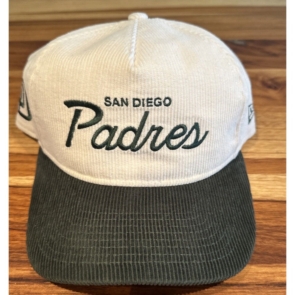 San Diego Padres MLB Green & Cream Corduroy Hat Cap